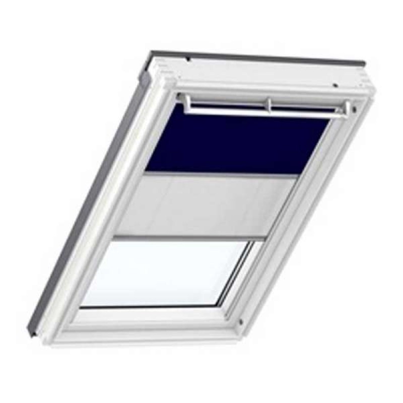 Velux Duo fényzáró (DFD) fehér vezetősínekkel